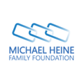 Michael Heine Family Foundation blue font with 3 rectangle links